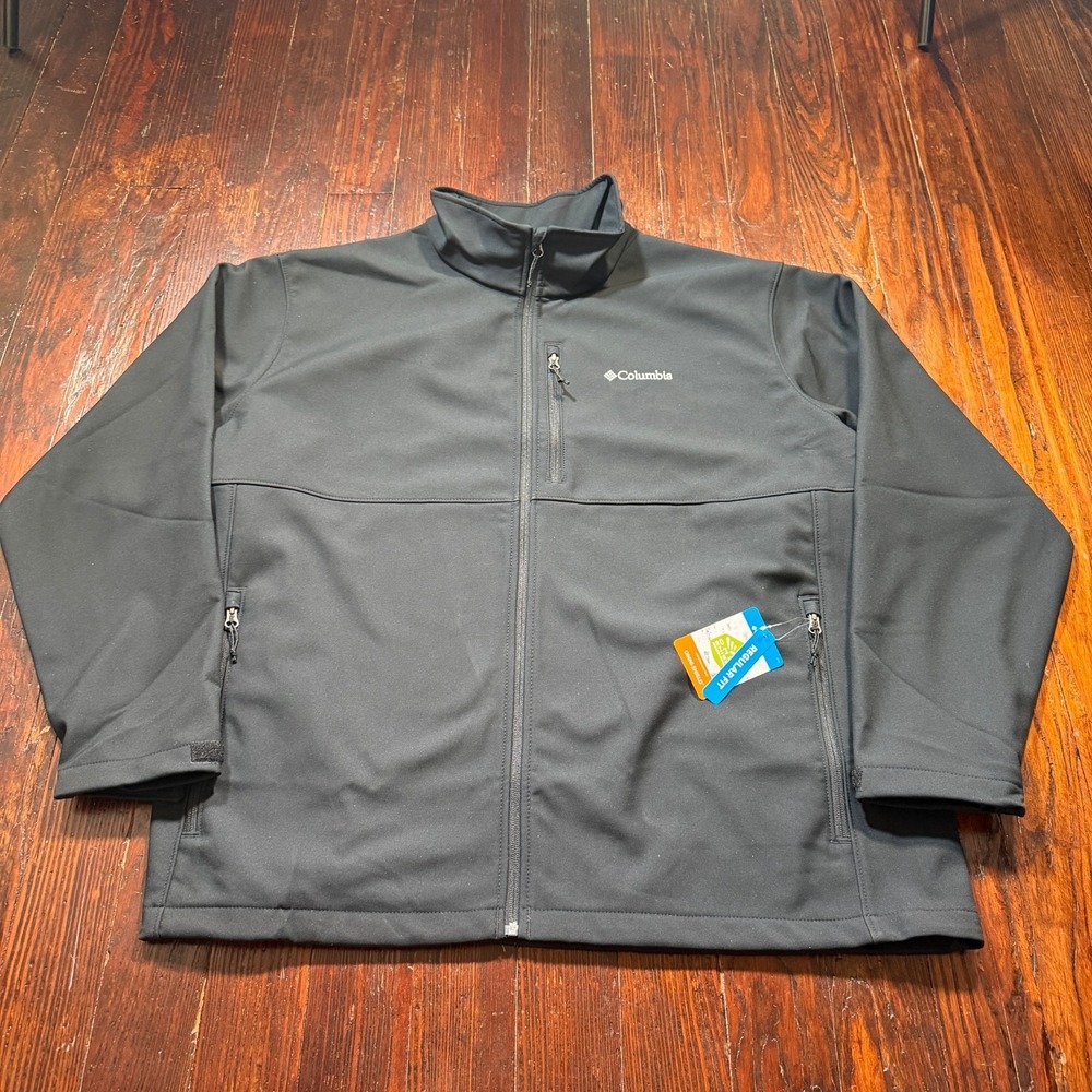 Columbia Ascender Jacket Mens 4XL Black Softshell Omni-shield Big & Tall NWT